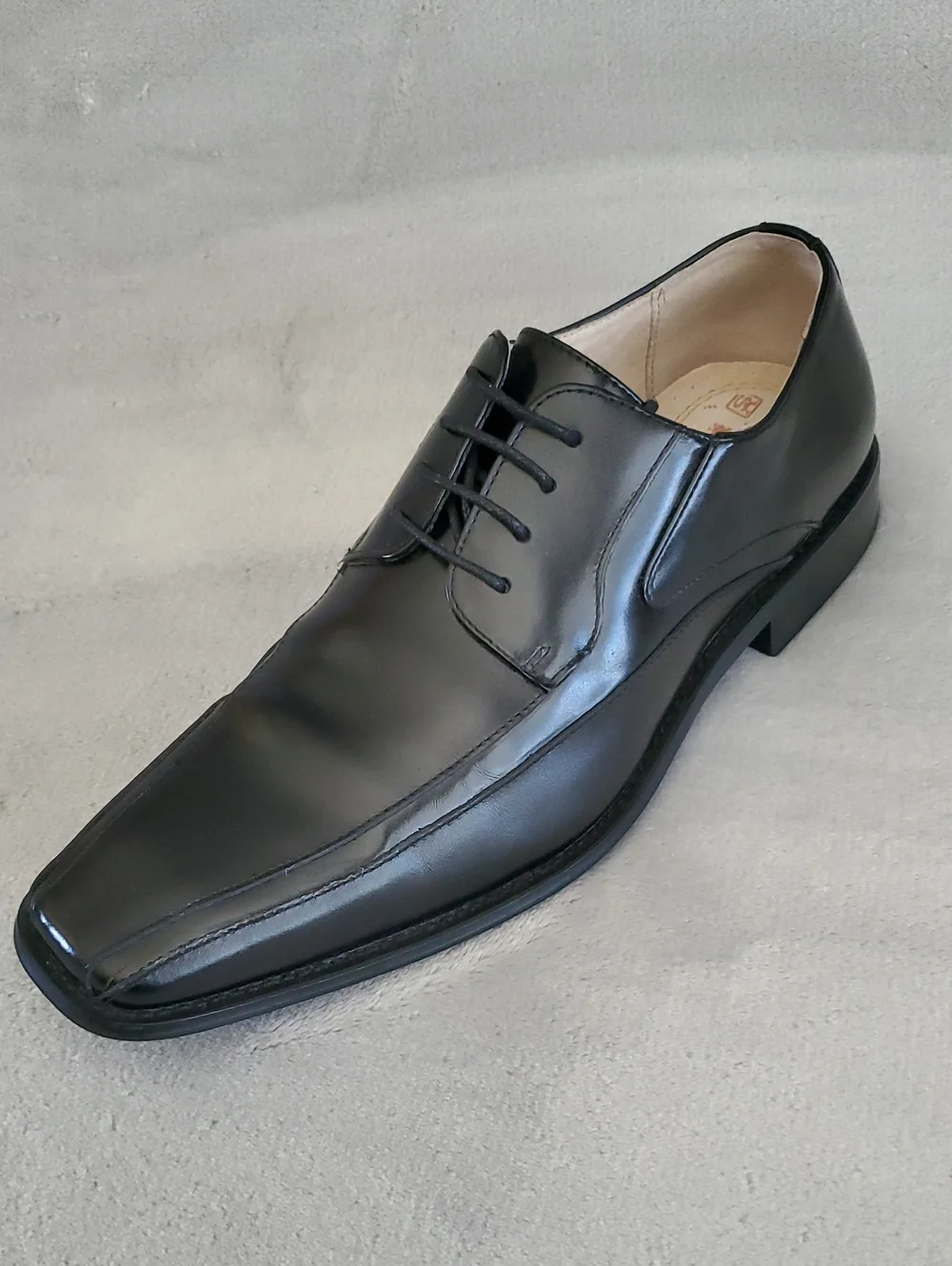 STACY ADAMS Black Leather Lace-Up Dress Shoes MEN'S SIZE: 9.5M